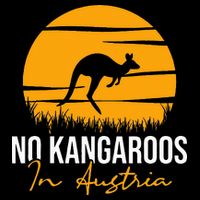No Kangaroos In Austria Kangaroo Animal Lover Wildlife Women's V-Neck T-Shirt