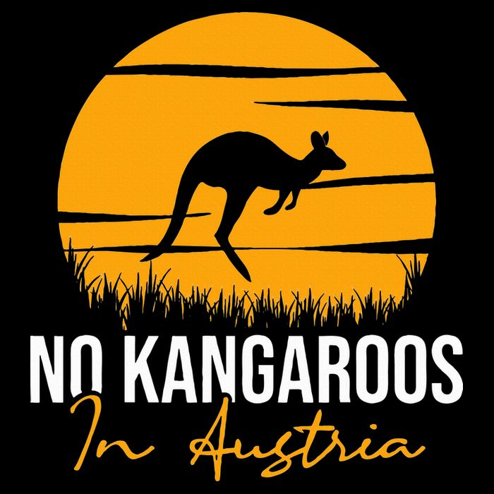 No Kangaroos In Austria Kangaroo Animal Lover Wildlife Women's V-Neck T-Shirt