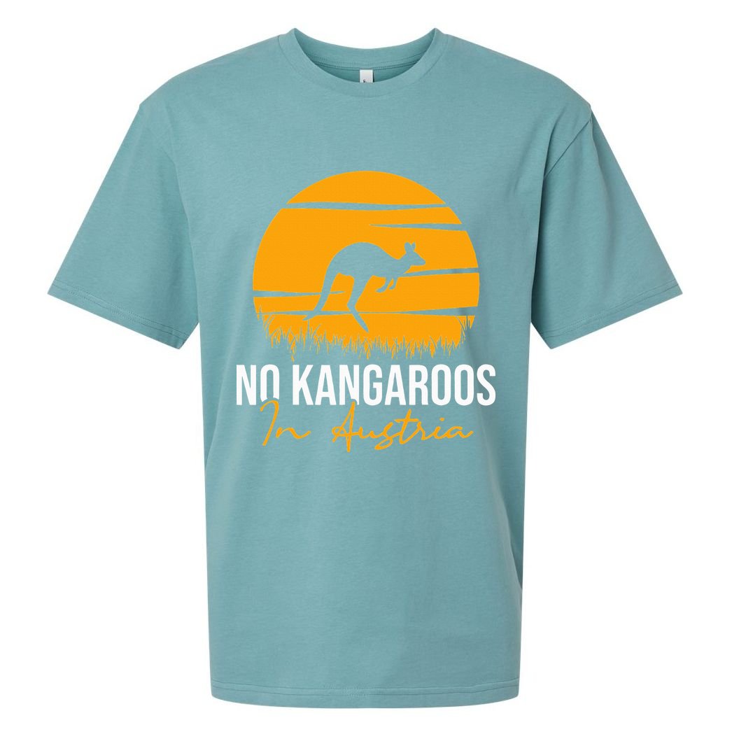 No Kangaroos In Austria Kangaroo Animal Lover Wildlife Sueded Cloud Jersey T-Shirt