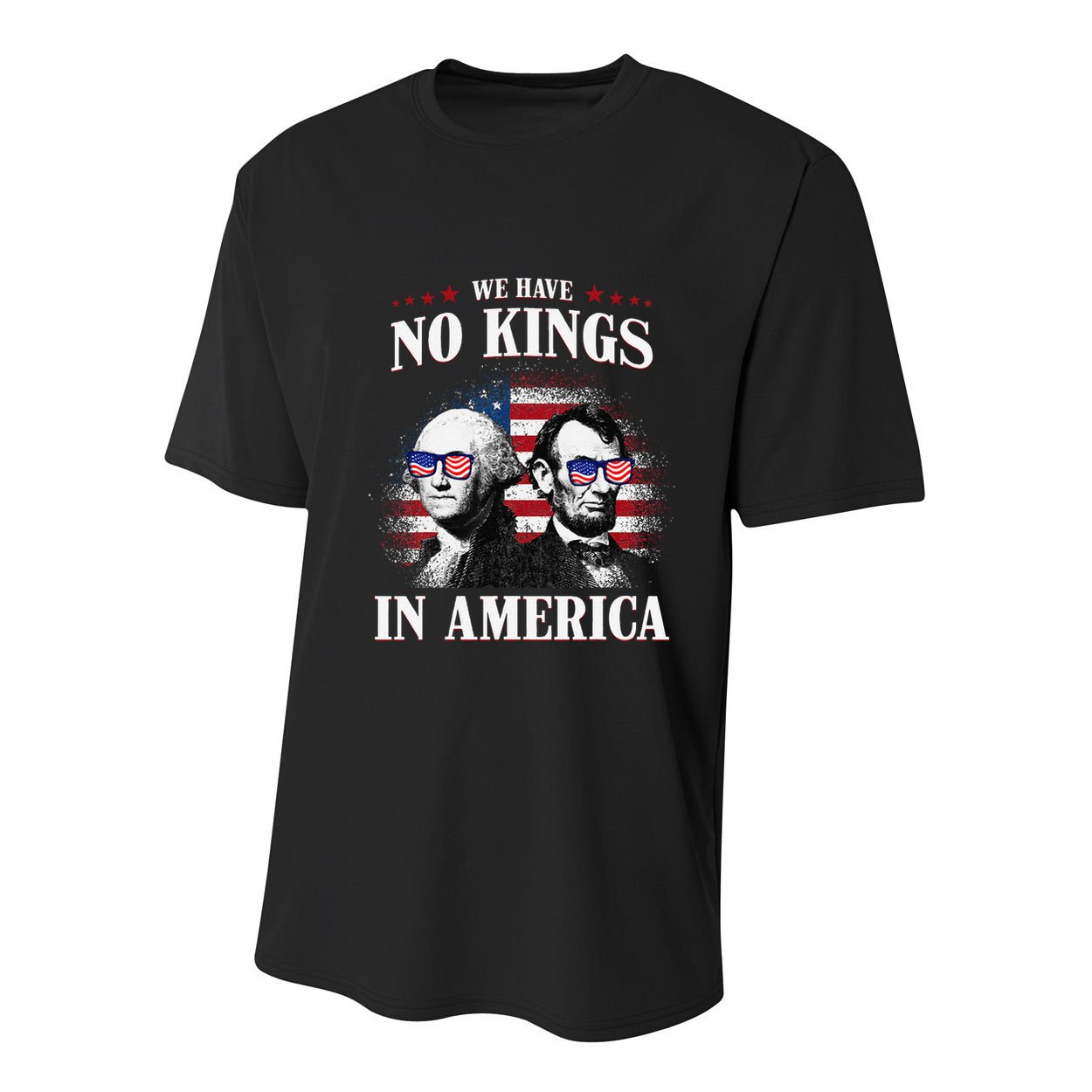 No Kings In America Democracy United States Independence Usa Youth Performance Sprint T-Shirt
