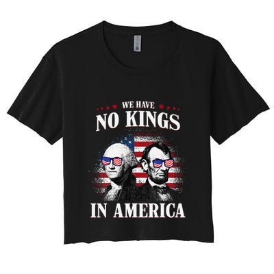No Kings In America Democracy United States Independence Usa Women's Crop Top Tee