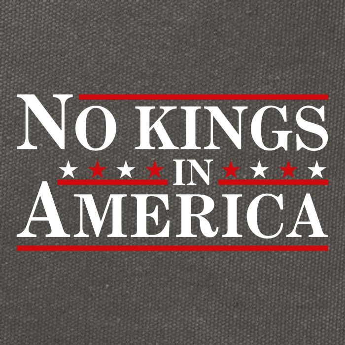 No Kings In America Cotton Canvas Backpack