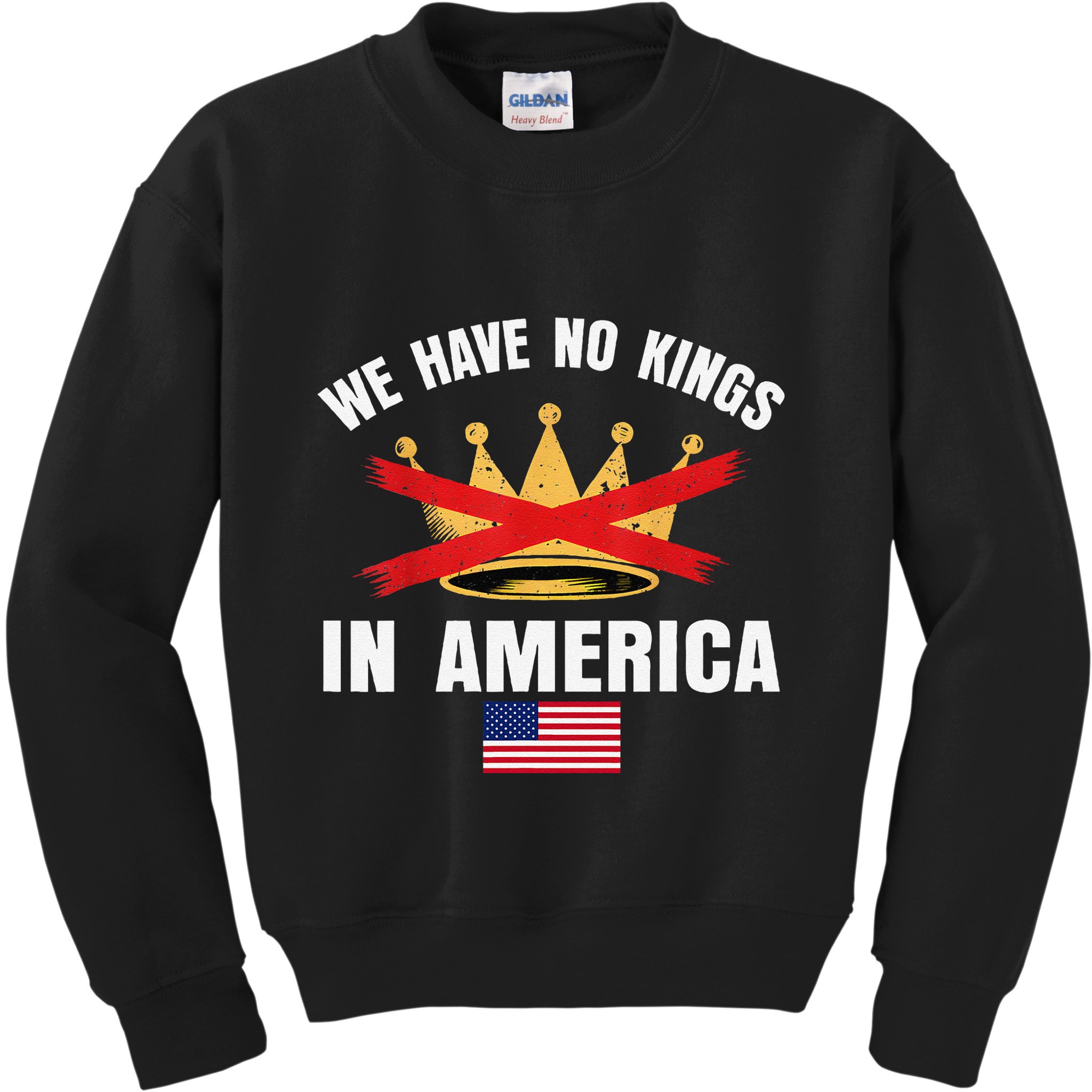No Kings In America Court Ruling Protest Save Democracy Usa Kids Sweatshirt