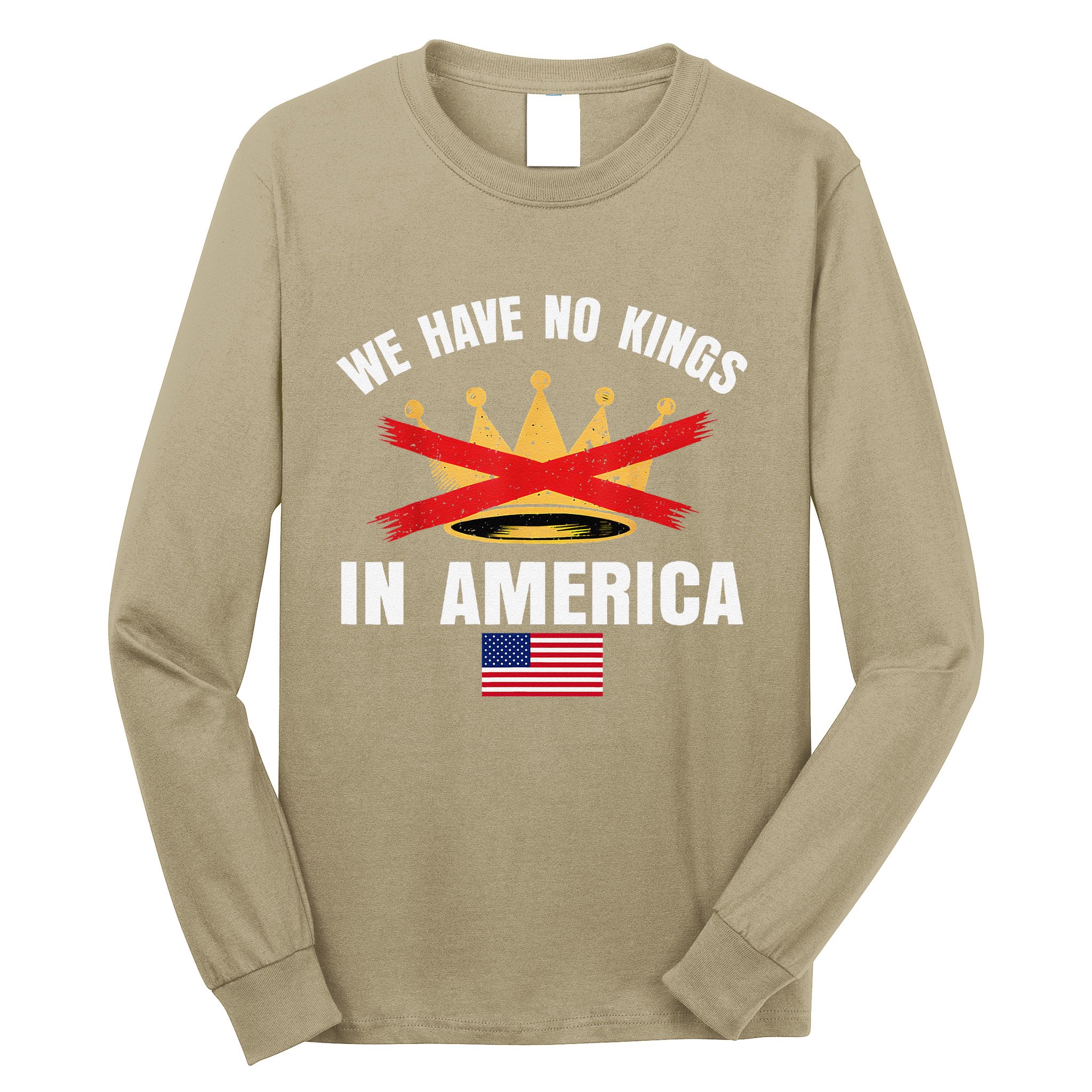 No Kings In America Court Ruling Protest Save Democracy Usa Long Sleeve Shirt