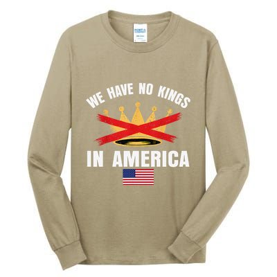 No Kings In America Court Ruling Protest Save Democracy Usa Tall Long Sleeve T-Shirt