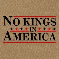 No Kings In America Cotton Canvas Backpack