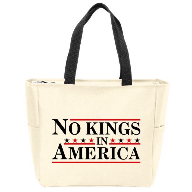 No Kings In America Zip Tote Bag