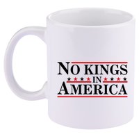 No Kings In America 11oz C Handle Ceramic Mug