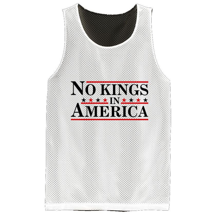 No Kings In America Mesh Reversible Basketball Jersey Tank