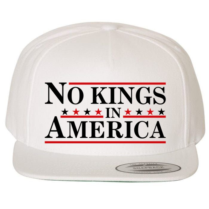 No Kings In America Wool Snapback Cap