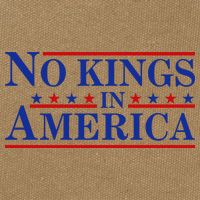 No Kings In America Cotton Canvas Backpack