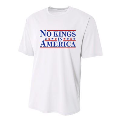 No Kings In America Youth Performance Sprint T-Shirt