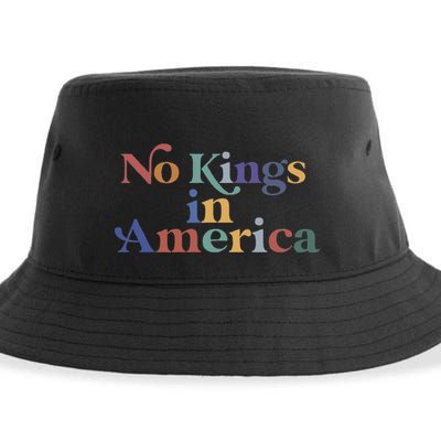 No Kings In America Flag Protest Save Democracy Sustainable Bucket Hat
