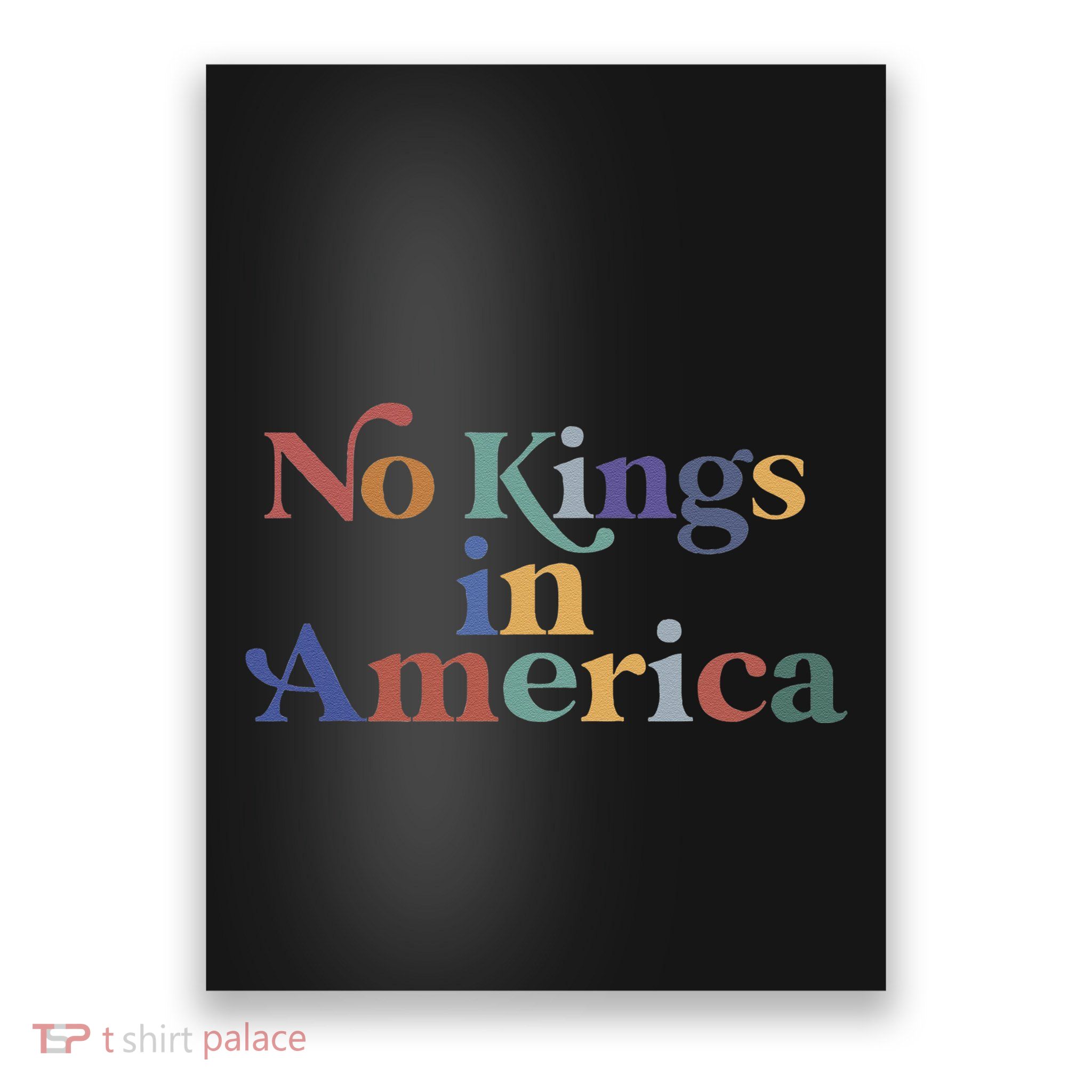No Kings In America Flag Protest Save Democracy Poster
