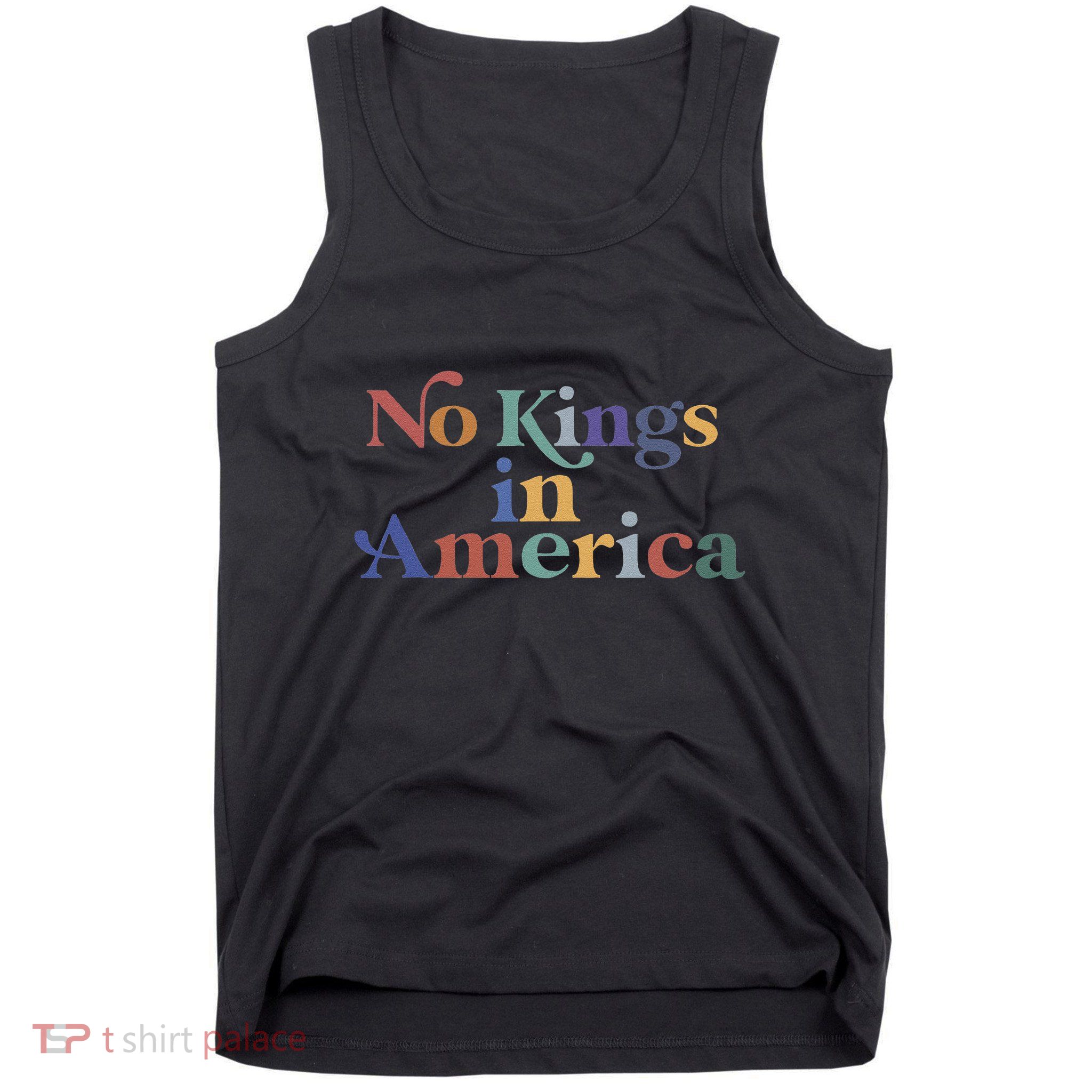 No Kings In America Flag Protest Save Democracy Tank Top