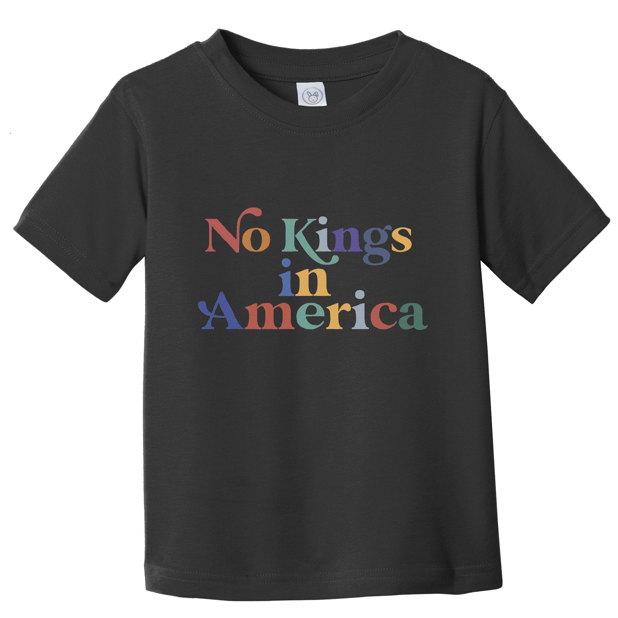 No Kings In America Flag Protest Save Democracy Toddler T-Shirt