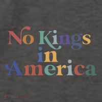 No Kings In America Flag Protest Save Democracy Vector Backpack