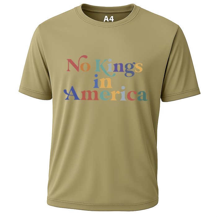No Kings In America Flag Protest Save Democracy Cooling Performance Crew T-Shirt