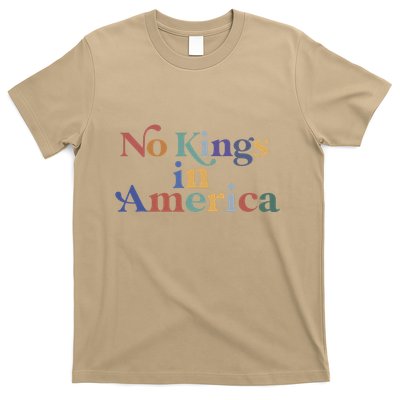 No Kings In America Flag Protest Save Democracy T-Shirt