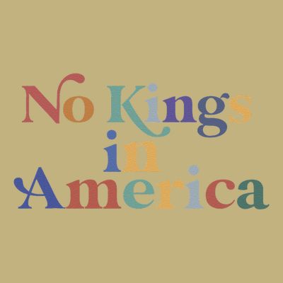 No Kings In America Flag Protest Save Democracy T-Shirt