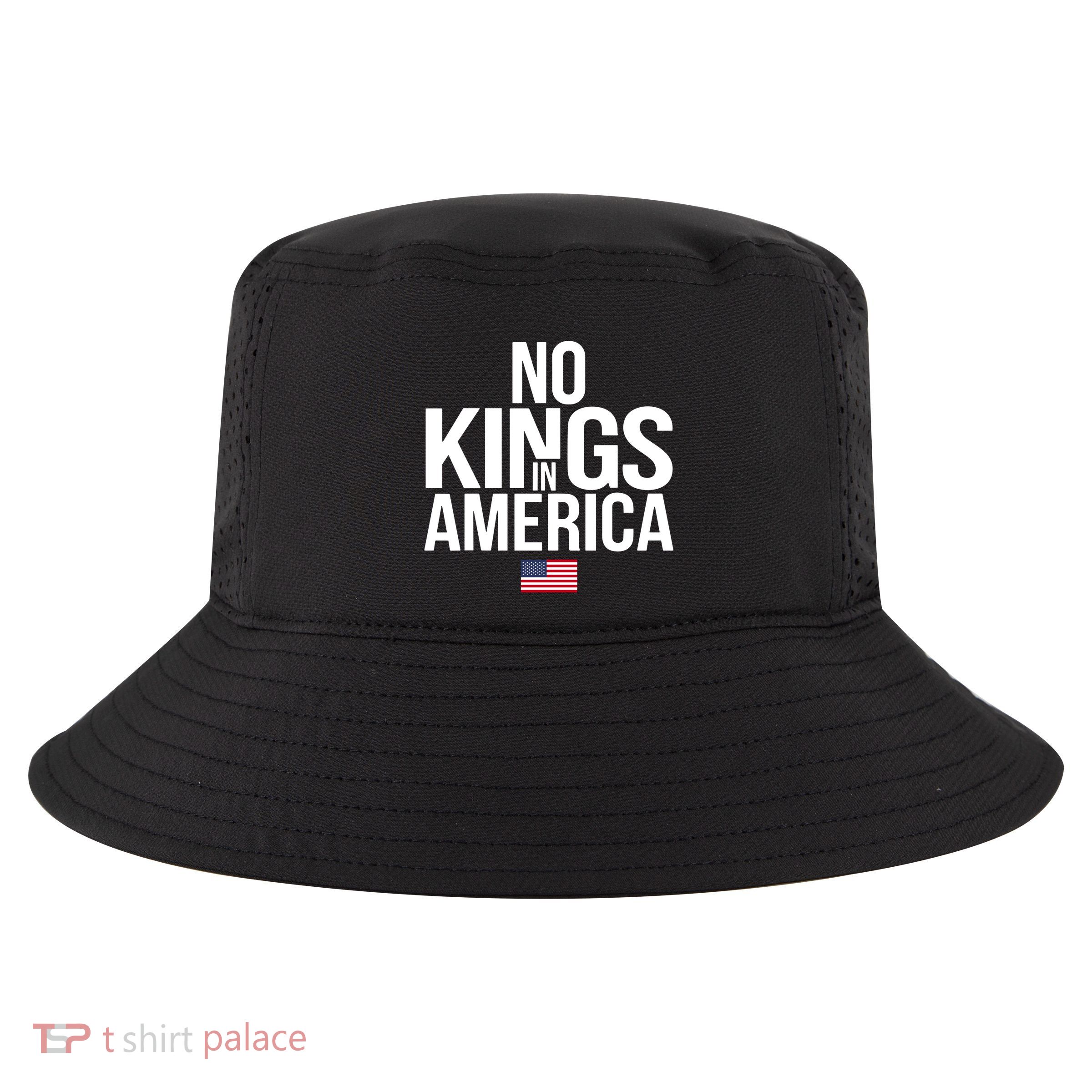 No Kings In America Cool Comfort Performance Bucket Hat