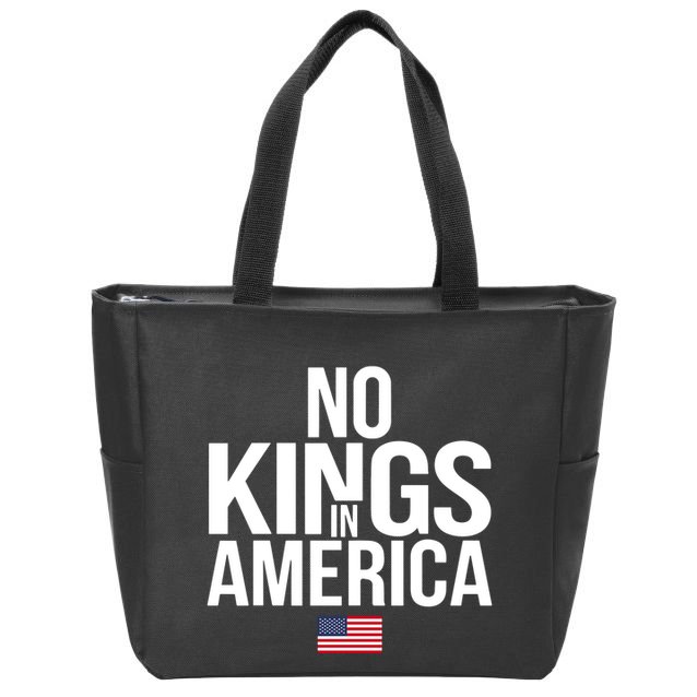 No Kings In America Zip Tote Bag