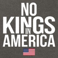 No Kings In America Cotton Canvas Backpack