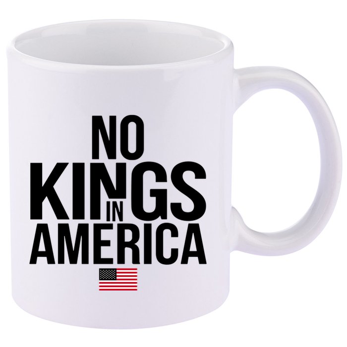 No Kings In America 11oz C Handle Ceramic Mug