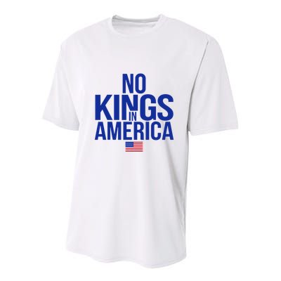 No Kings In America Youth Performance Sprint T-Shirt