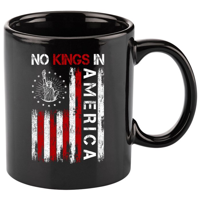 No Kings In America 11oz C Handle Ceramic Mug