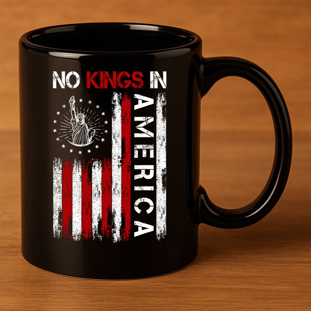 No Kings In America 11oz C Handle Ceramic Mug