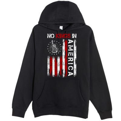 No Kings In America Premium Pullover Hoodie