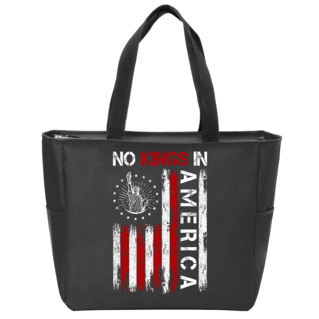 No Kings In America Zip Tote Bag