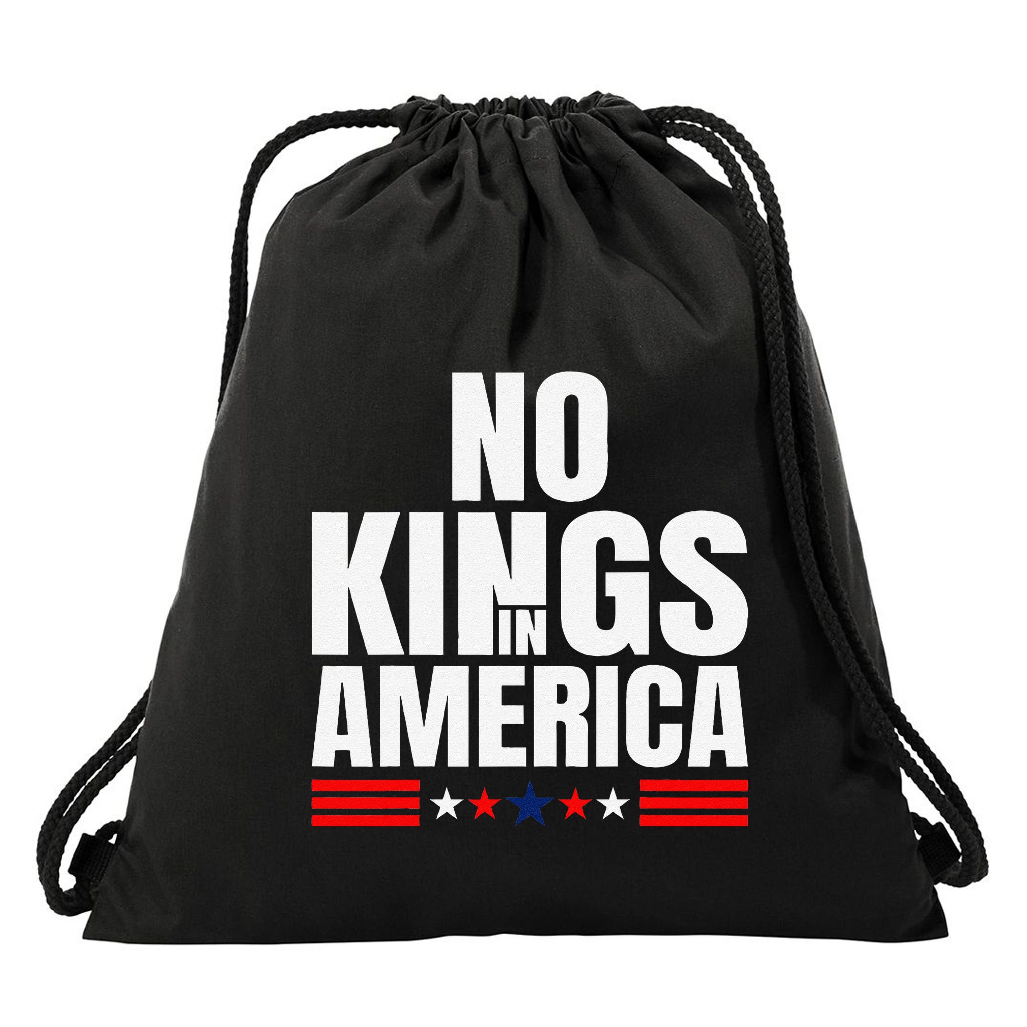No Kings In America Court Ruling Protest Save Democracy Usa Drawstring Bag