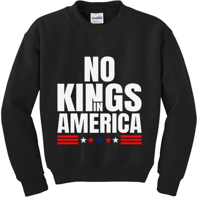 No Kings In America Court Ruling Protest Save Democracy Usa Kids Sweatshirt