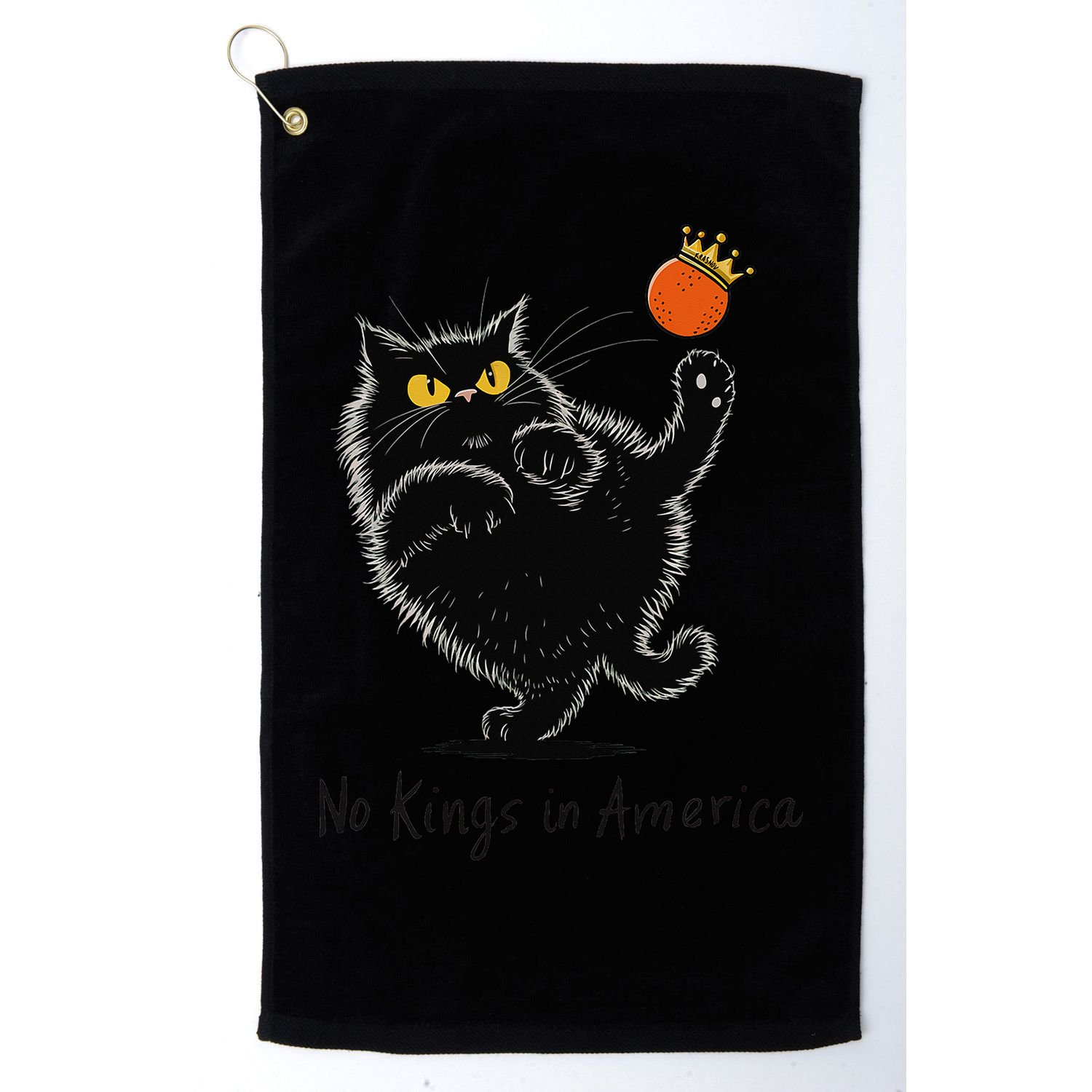 No Kings In America We The People Political Golf Towel