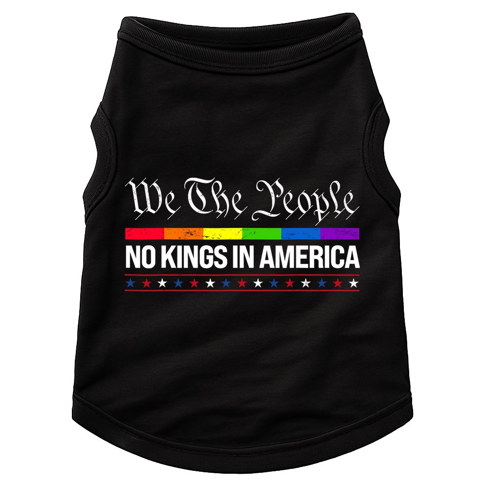 No Kings In America We The People Political Doggie Tank