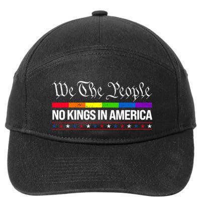 No Kings In America We The People Political 7-Panel Snapback Hat