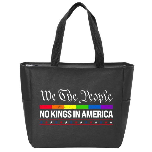 No Kings In America We The People Political Zip Tote Bag
