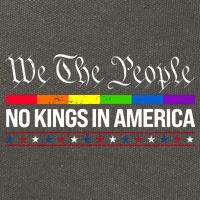 No Kings In America We The People Political Cotton Canvas Backpack