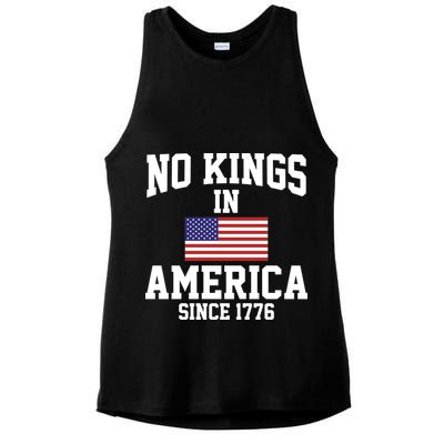No Kings In America Since 1776 Ladies PosiCharge Tri-Blend Wicking Tank