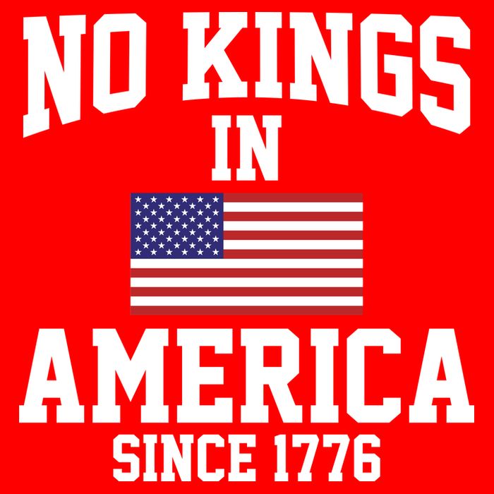 No Kings In America Since 1776 Flat Bill Trucker Hat