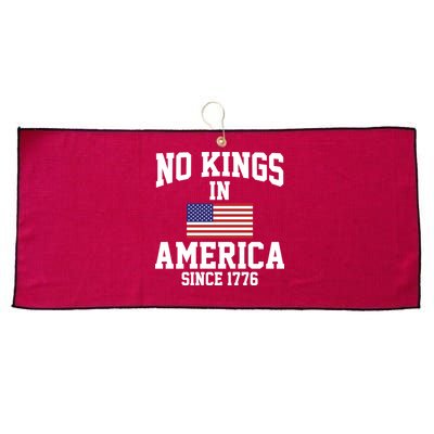 No Kings In America Since 1776 Large Microfiber Waffle Golf Towel