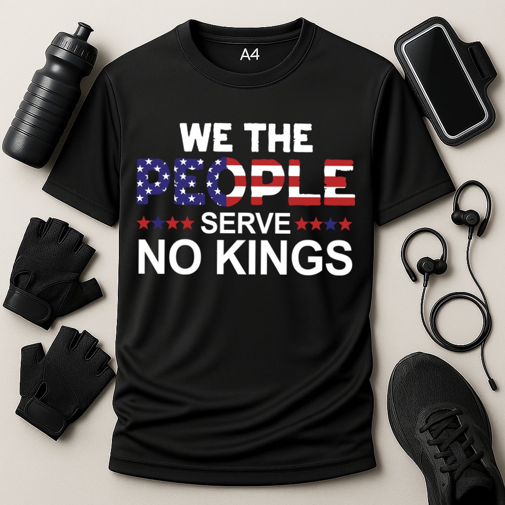 No Kings In America, Democracy, We The People Cooling Performance Crew T-Shirt
