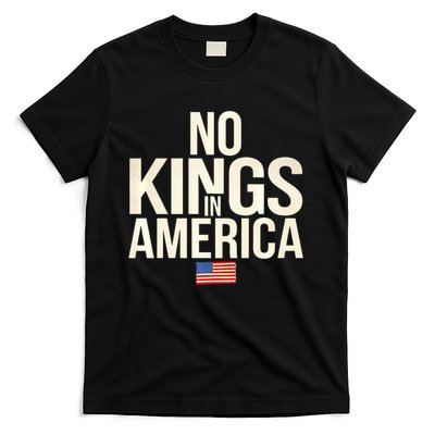 No Kings In America Democracy United States Independence T-Shirt