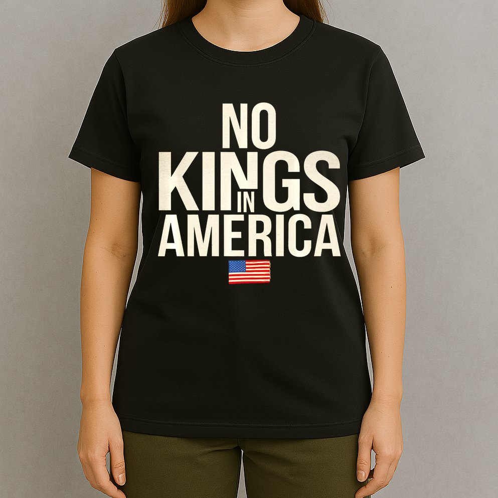 No Kings In America Democracy United States Independence T-Shirt