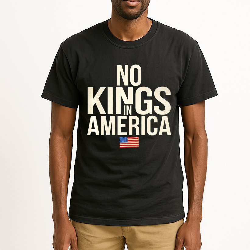 No Kings In America Democracy United States Independence Tall T-Shirt