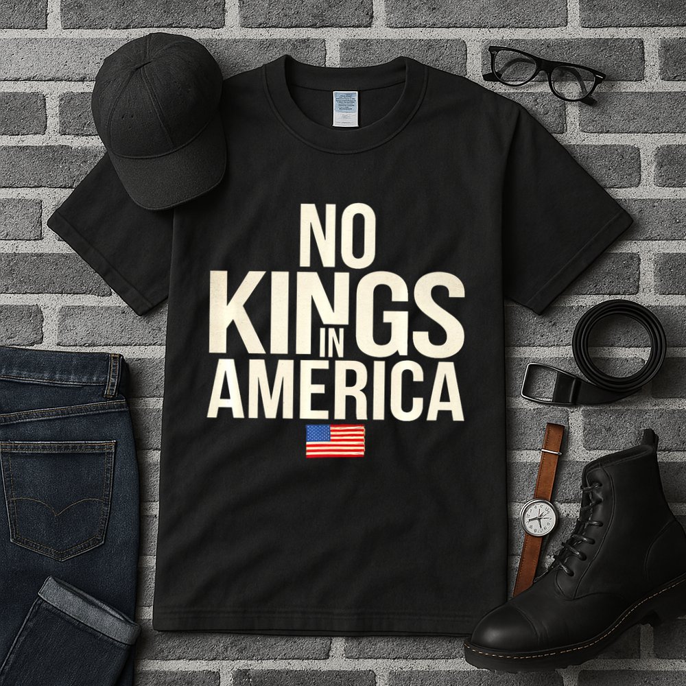 No Kings In America Democracy United States Independence Tall T-Shirt