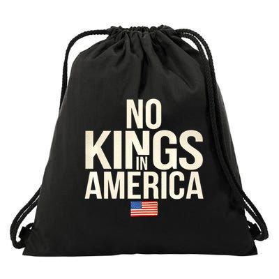 No Kings In America Democracy United States Independence Drawstring Bag