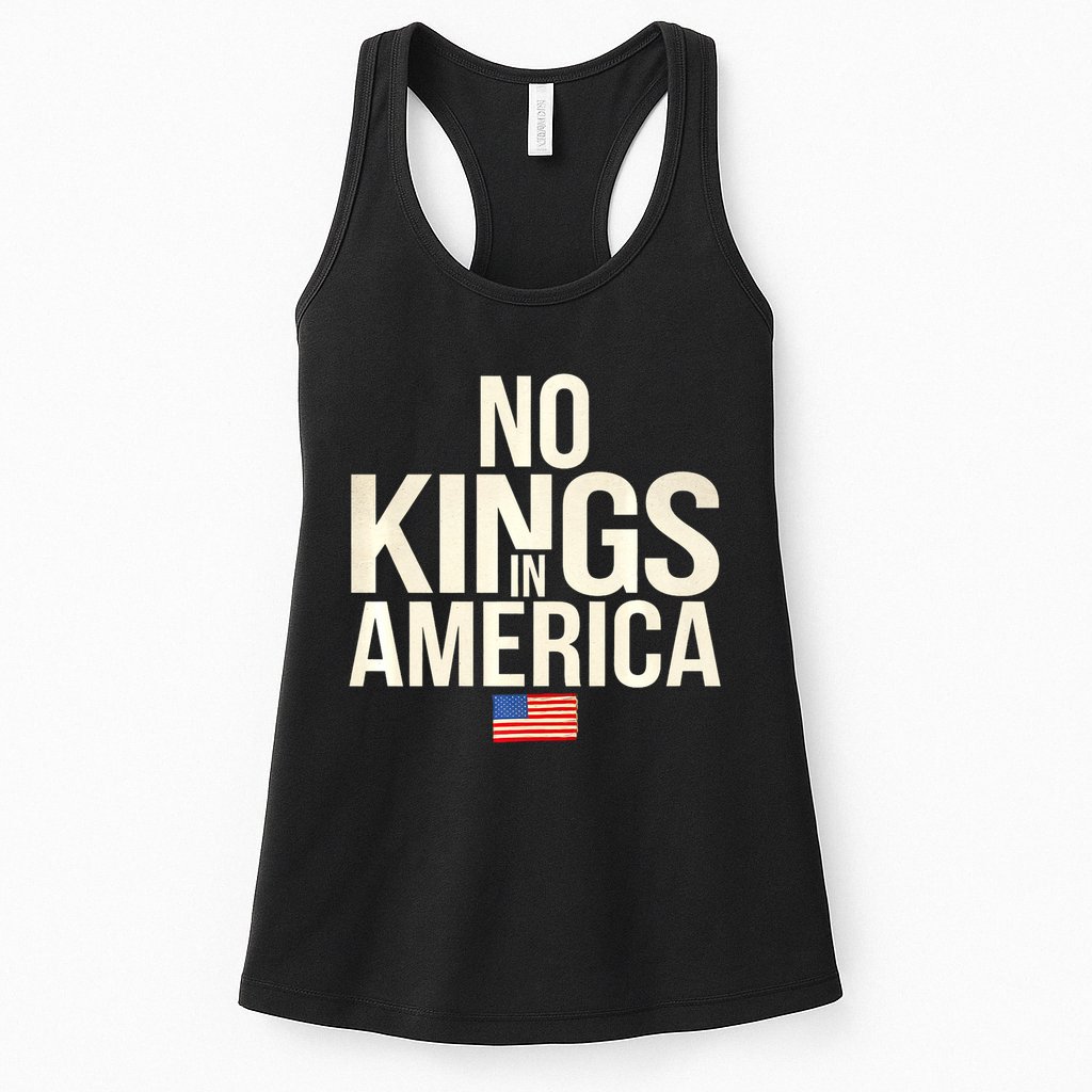 No Kings In America Democracy United States Independence Womens Tank Top